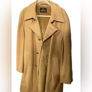 Zero King brown wool trench coat